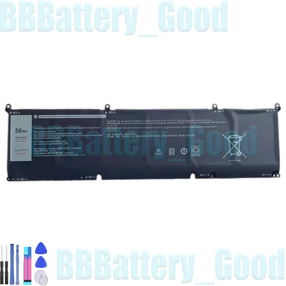 56Wh 8FCTC Laptop Battery For Dell XPS 15 9500 9510 P8P1P DVG8M 69KF2 Series