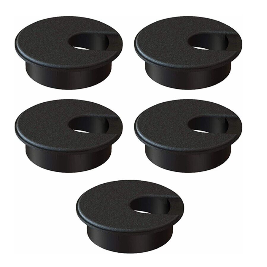 5X 2 Inch (50 mm) Desk Grommet ABS Plastic Cord Hole Cover Wire Organizer N835