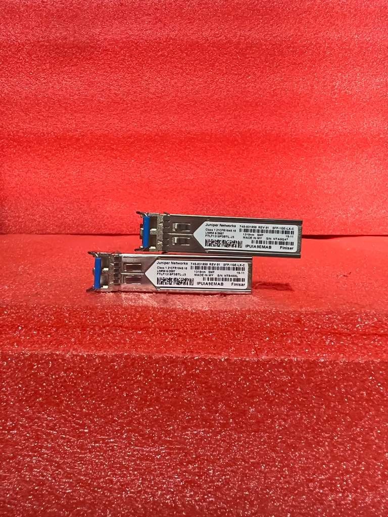Lot of 2 Juniper Networks 740-031850 1000BASE-LX SFP Transceiver Modules