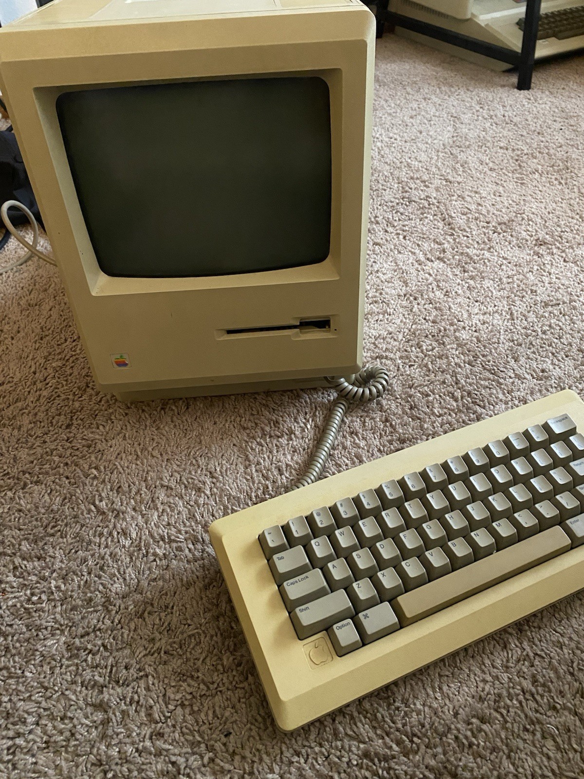 Apple Macintosh 128k Desktop computer. Upgraded to 512k