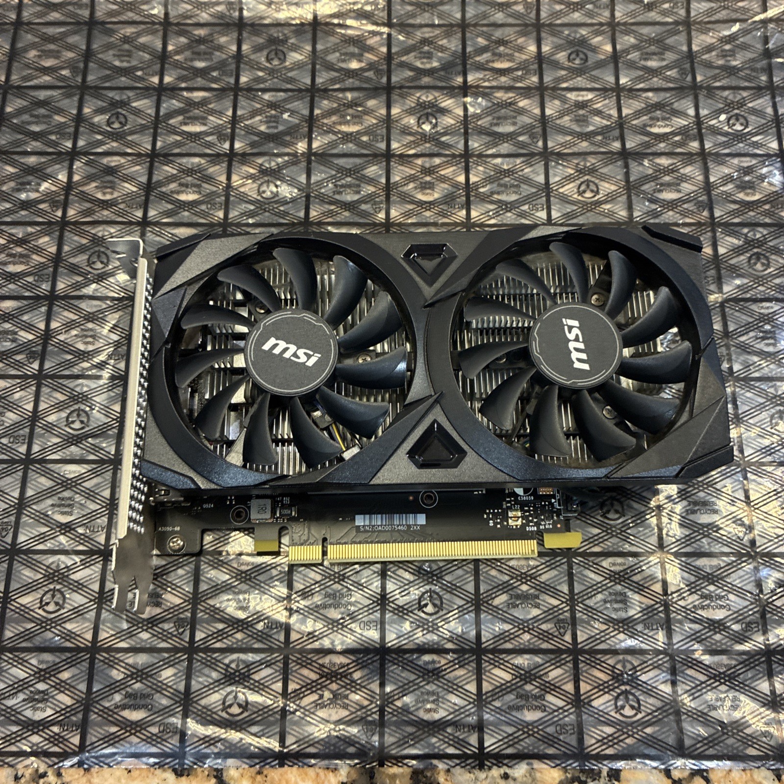 MSI GeForce RTX 3050 VENTUS 2X E 6G OC video card GDDR6 PCI Express Gen 4 x16