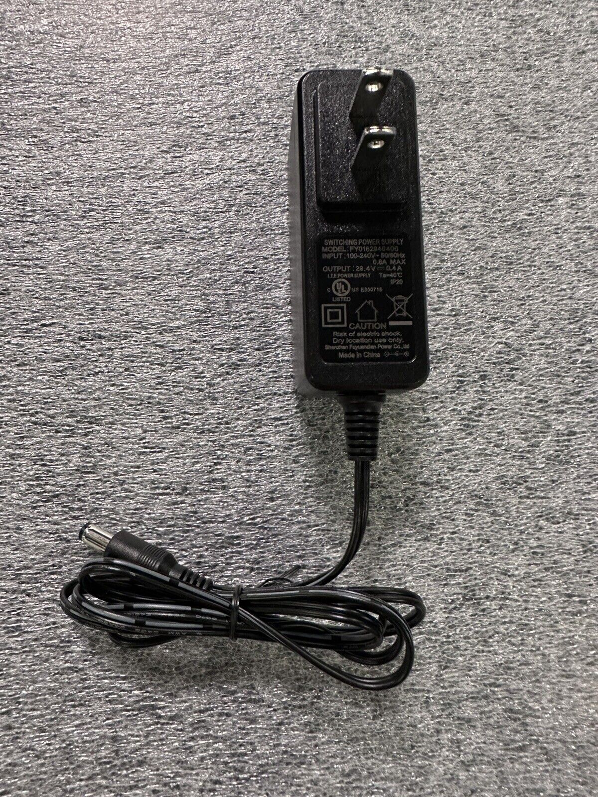 29.4V 0.4A Replacement Charger Model: FY0182940400 | GoTrax