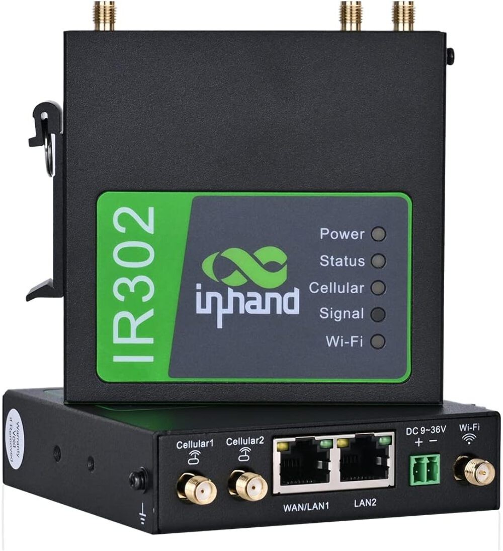 InHand Networks IR302 Industrial Router (IR302) Simple Mobile Black - Brand New
