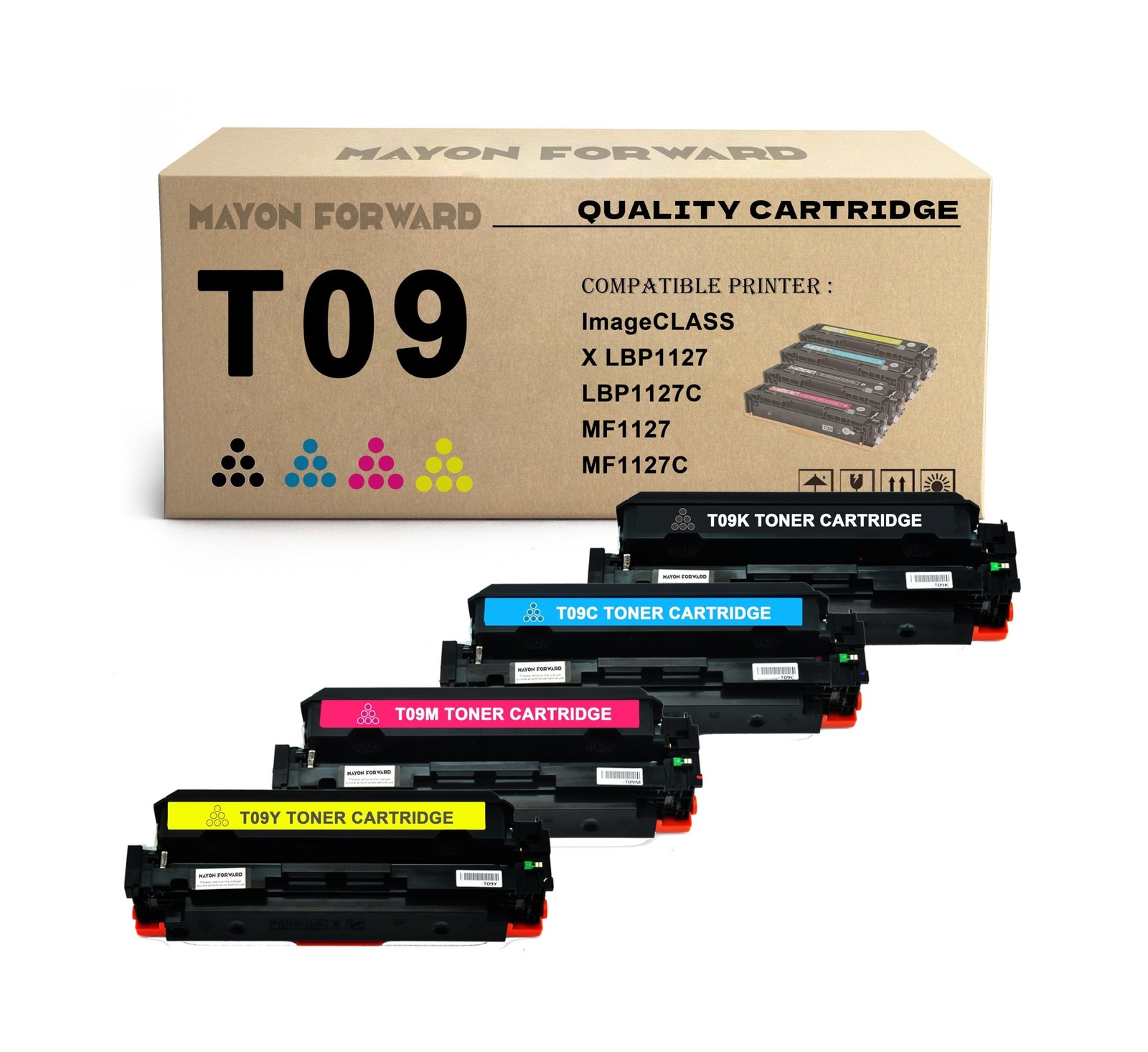 T09L T09 High Capacity Toner Cartridge Compatible with Canon T09 Toner for Ca...