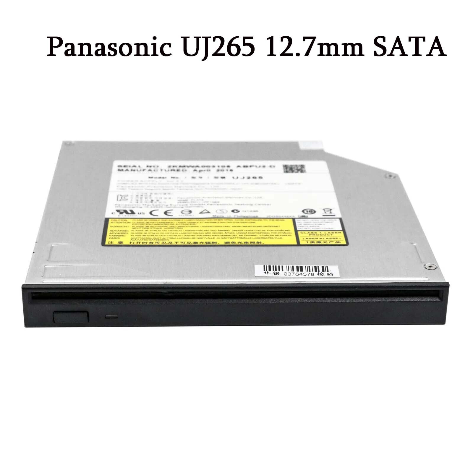Panasonic UJ265 Slot Load Blu-ray Burner Player 12.7mm SATA Optical Disc Drive