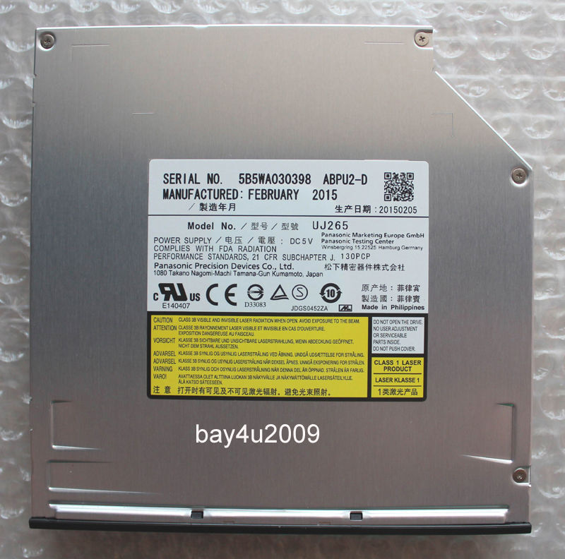 UJ-265 For Dell Alienware m18x m17x R3 i5 i7 Slot-in Blu-ray Player Burner Drive