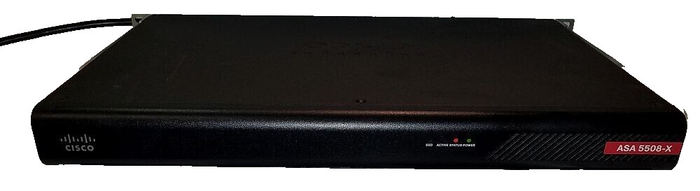 ASA5508 V08 CISCO ASA 5508-X Security Appliance w/ 128GB SSD HD + Pwr Cord Used