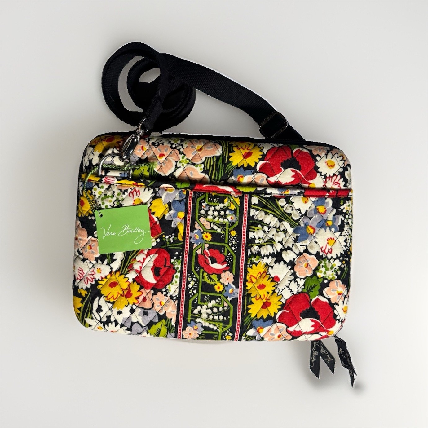 NWT Vera Bradley Padded Mini Laptop Case Zipper Floral Multicolor 10962-046
