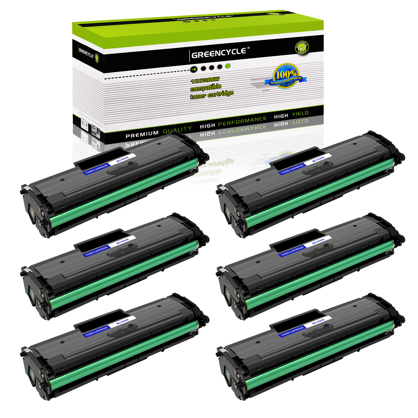 6PK MLT-D101S Toner Cartridge Fit for Samsung ML-2160 ML-2161 2162 ML-2163 2166W