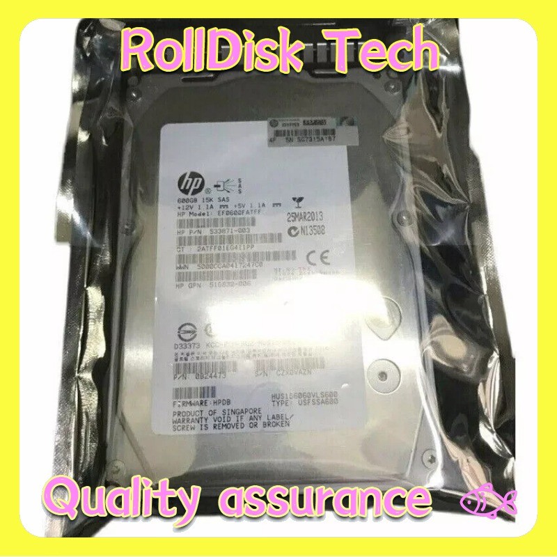 New HP 652620-B21 653952-001 600GB 15K SAS 3.5" DUAL PORT 6G ENT Hard Drive