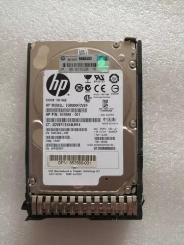 FIT FOR HP 652564-B21 653955-001 300GB 10K 2.5" SAS 6G DUAL PORT SC Hard Drive