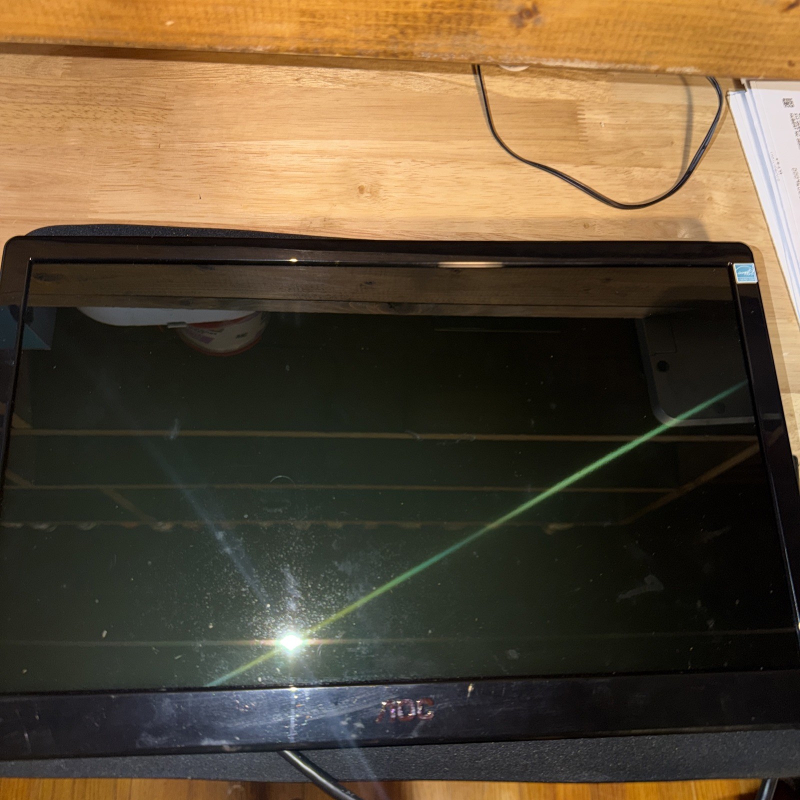AOC E1659FWU 15.6in Portable USB 3.0 LED Backlit Monitor 1366x768 Black