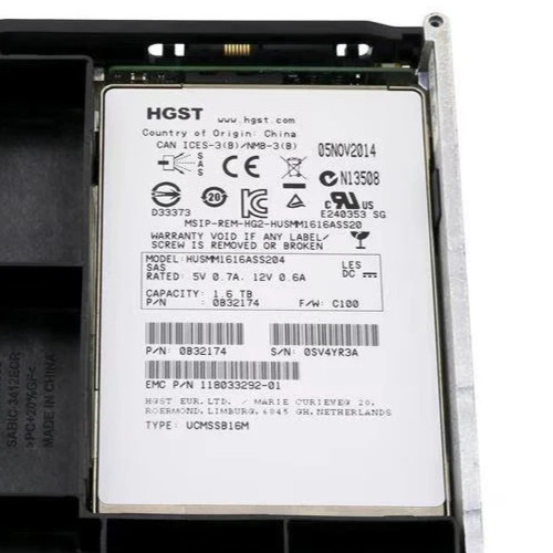 EMC 005051155 / 118033292-01 1.6TB SAS 6Gbps MLC 520 SSD 005051155 Drive Only
