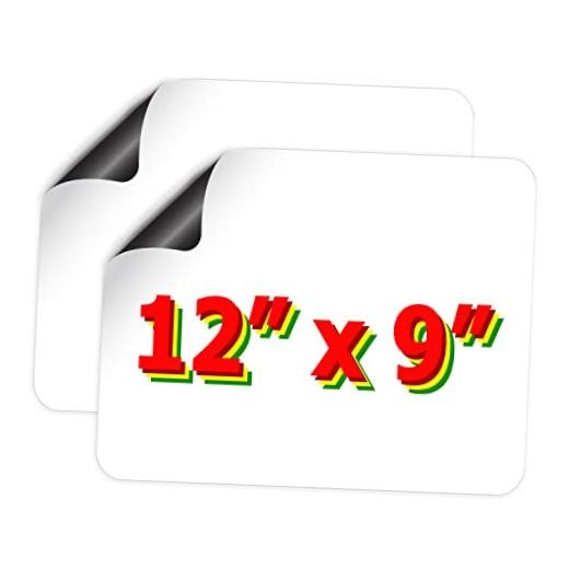 Blank Magnets for Cars (12"x9") - 2 Pack (29.5cm x 23cm)