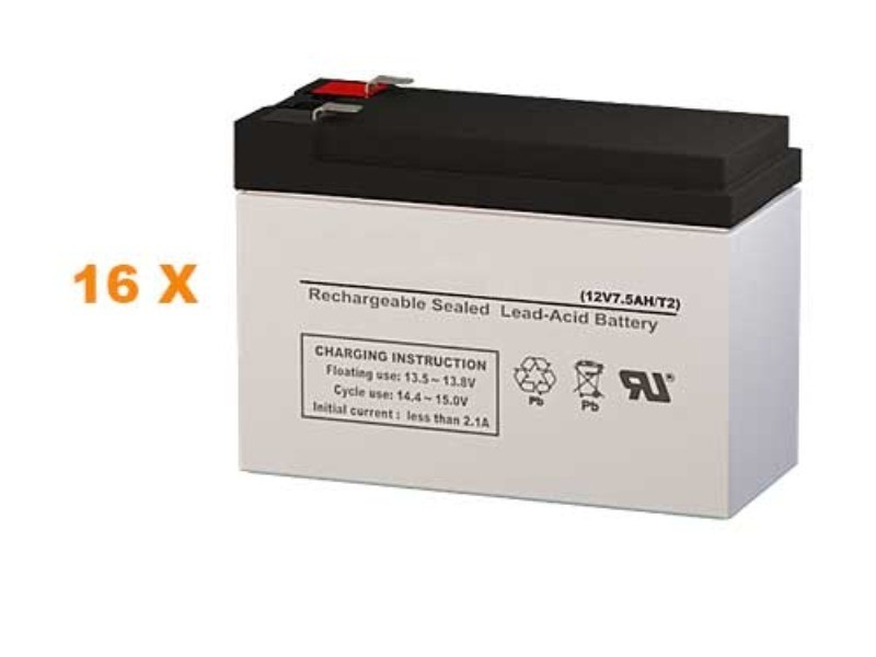 UPS12-7 UPS Battery - Set of 16