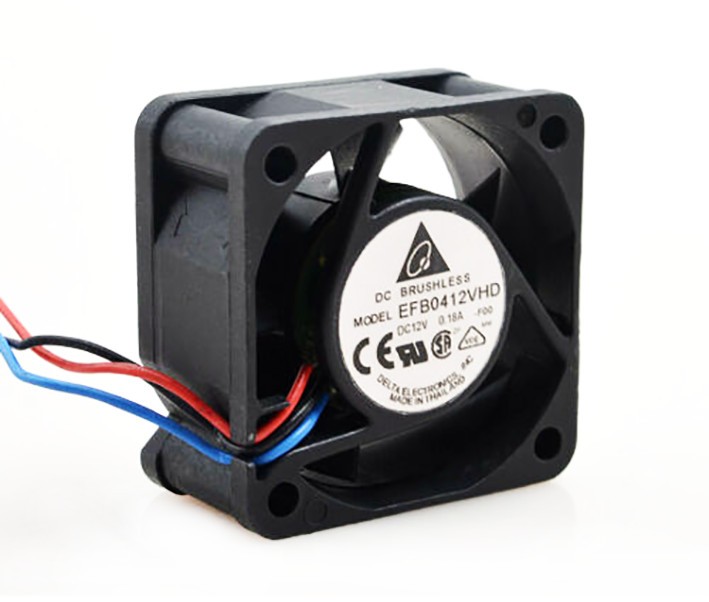 For Delta EFB0412VHD 4cm server fan 3-wire 40*40*20mm 4cm 12V 0.18A cooling fan