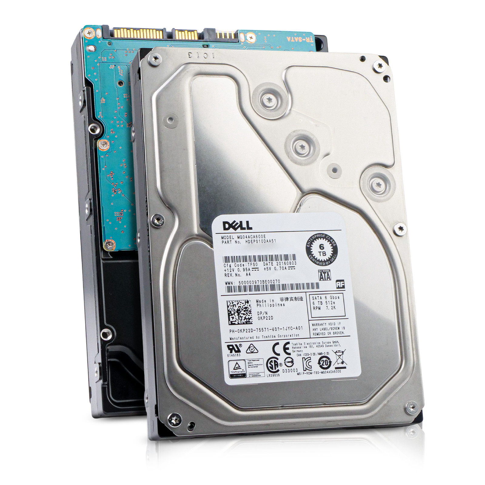 Dell/Toshiba MG04ACA 6TB MG04ACA600E 7.2K RPM SATA 6Gb/s 512e 3.5" HDD