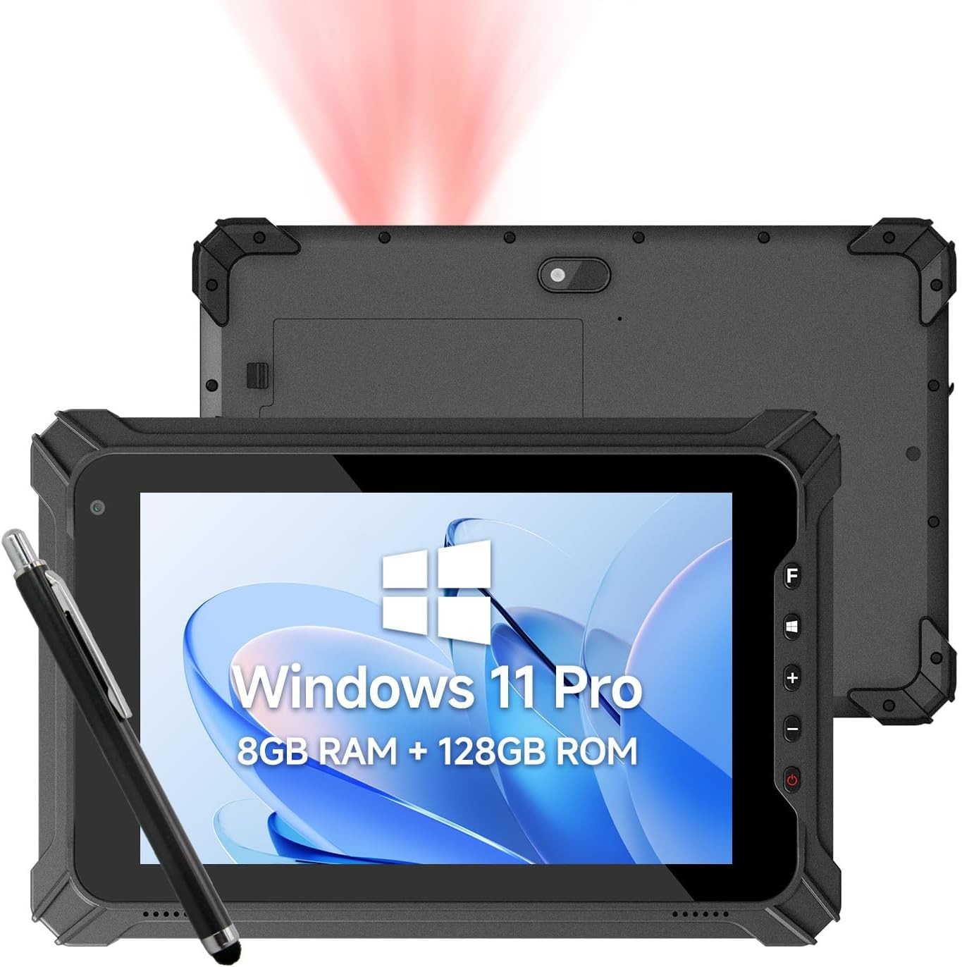 Arrvel Rugged Tablet 8" Win11 Pro Honeywell N4680 Barcode Scanner 8GB Ram 128GB