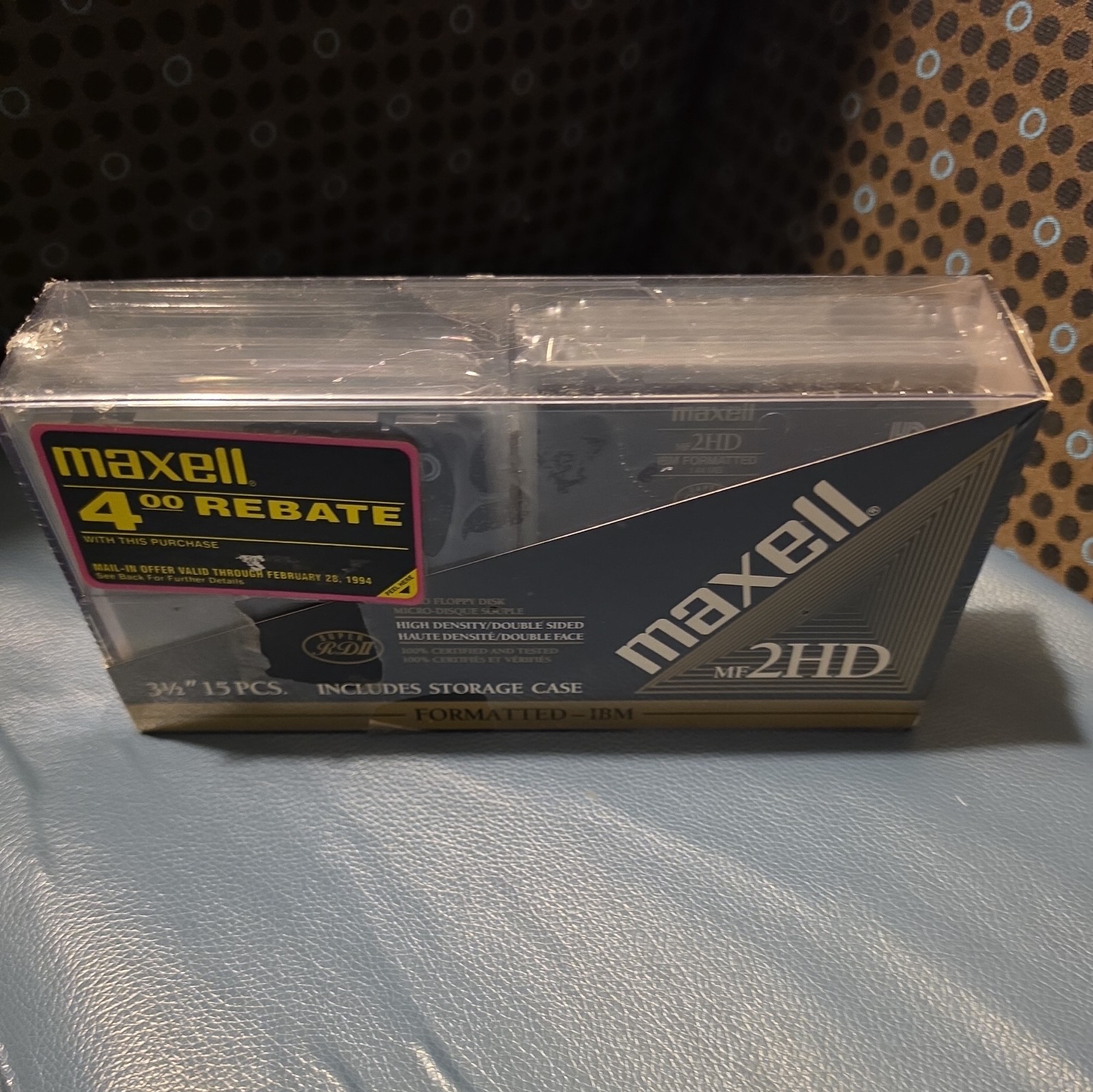 Vintage Maxell MF 2HD 3.5" 50 Floppy Disks - NEW SEALED
