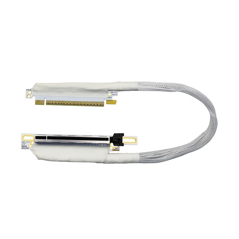 PCIe 5.0 x16 Graphics Card Extension Cable GEN5 64GB/s 270-Degree Adapter Cable