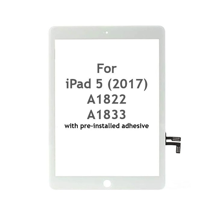 White Touch Screen Digitizer Replacement Glass For iPad 5 A1822 A1823