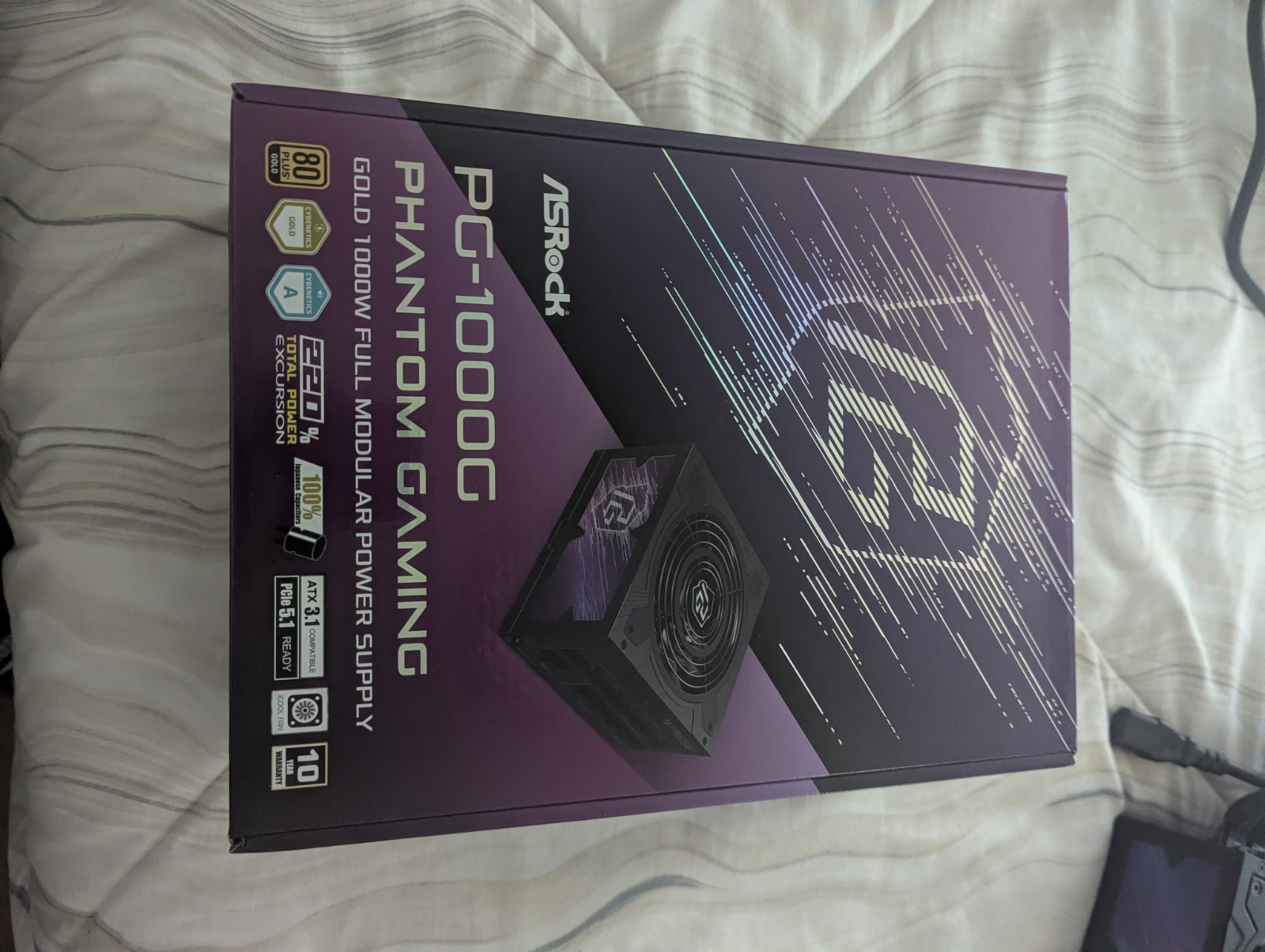 ASRock Phantom Gaming PG-1000G 1000W Fully Modular Power Supply - Black