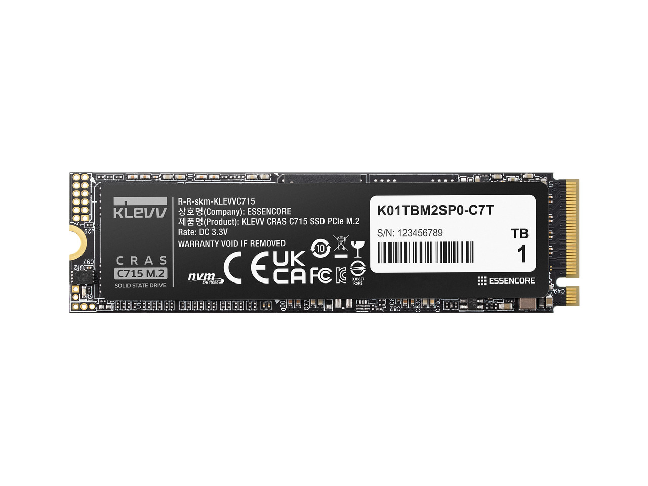 KLEVV M.2 2280 256GB PCI-Express 3.0 x4 3D NAND TLC Internal Solid State Drive