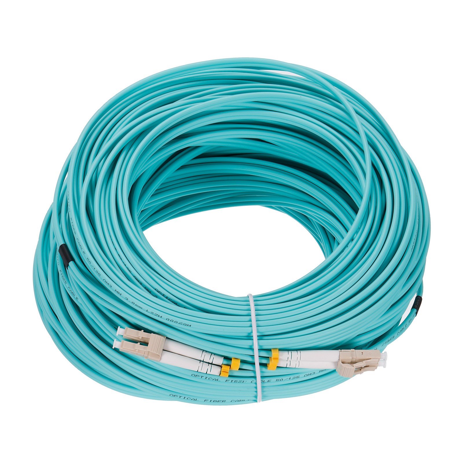 50 Meters 164Ft Fiber Patch Cable Multimode LC-LC OM3 LSZH Fiber Jumper,Green