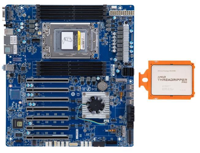 3945/5995WX AMD Ryzen Threadripper PRO 5975WX Gigabyte MC62-G41 Mainboard