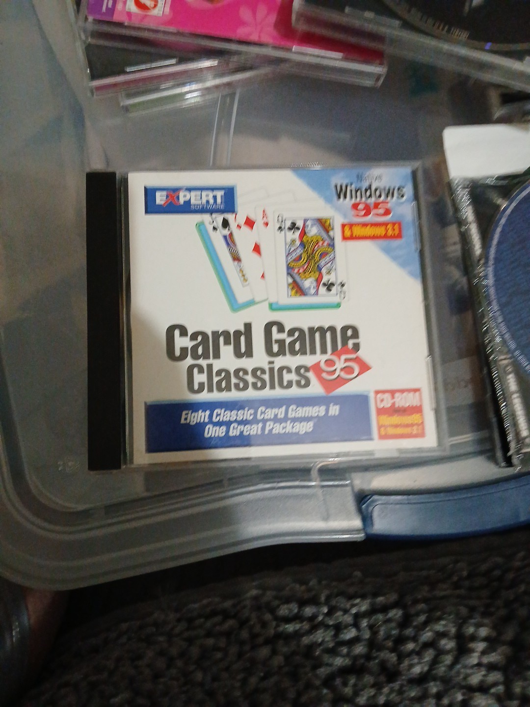 * Vintage - EXPERT SOFTWARE - Computer Program - CARD GAME CLASSICS - 1994 -NICE