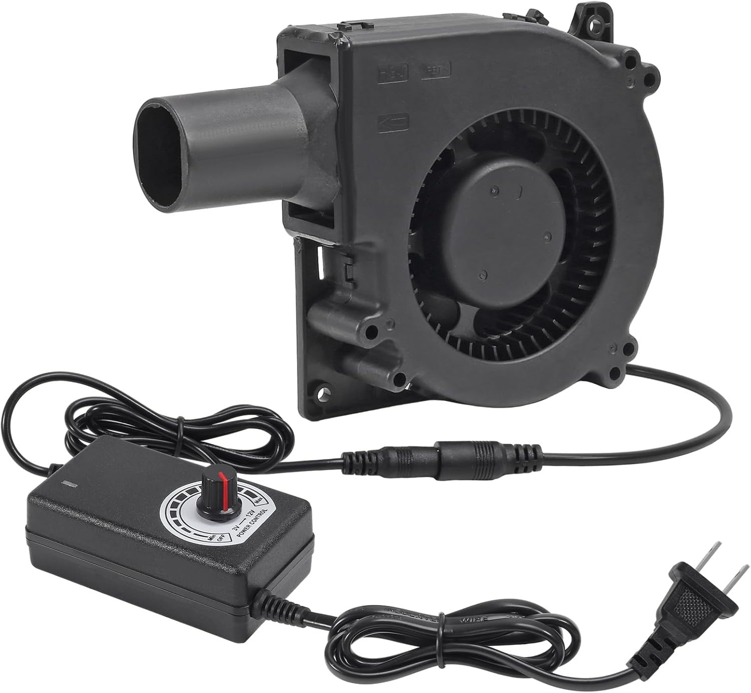 120Mm 12V BBQ Blower Fan ,120Mm X 32Mm Dual Ball Blower Fan 12V with 110V