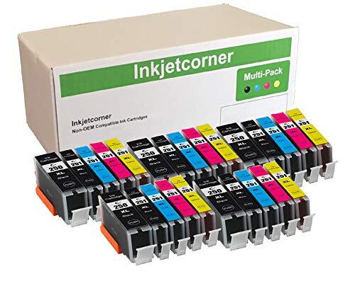 Inkjetcorner Compatible Ink Cartridges Replacement for PGI-250XL CLI-251XL PGI-2