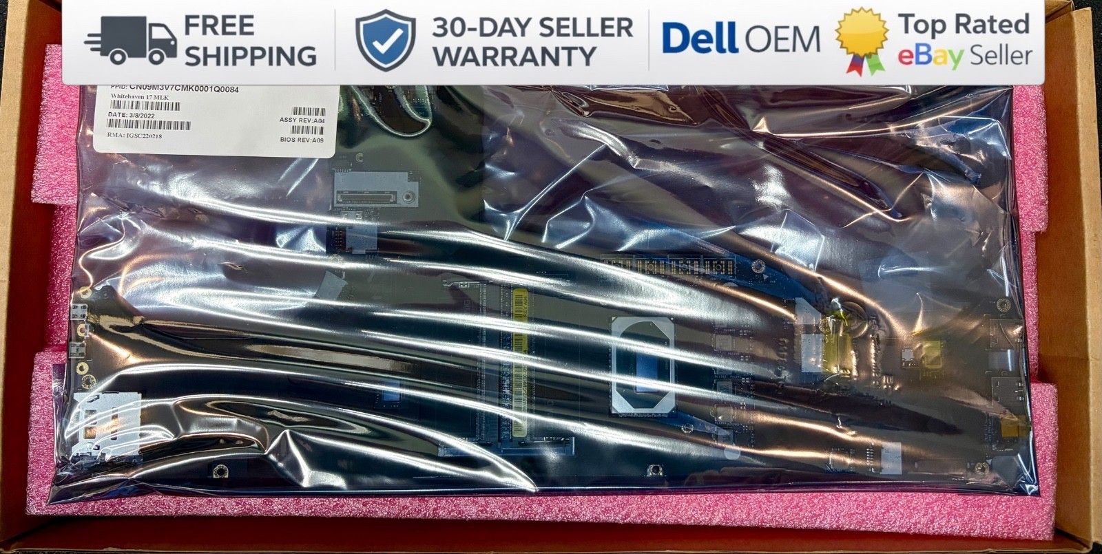 NEW Dell Precision 7740 Motherboard with Intel Xeon Octa-Core 2.4GHz CPU – 9M3V7