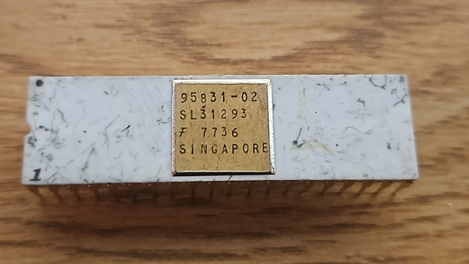 Rare Qume 95831-02 Fairchild F8 3851 PSU CPU System Ceramic Gold IC 1977 Vintage