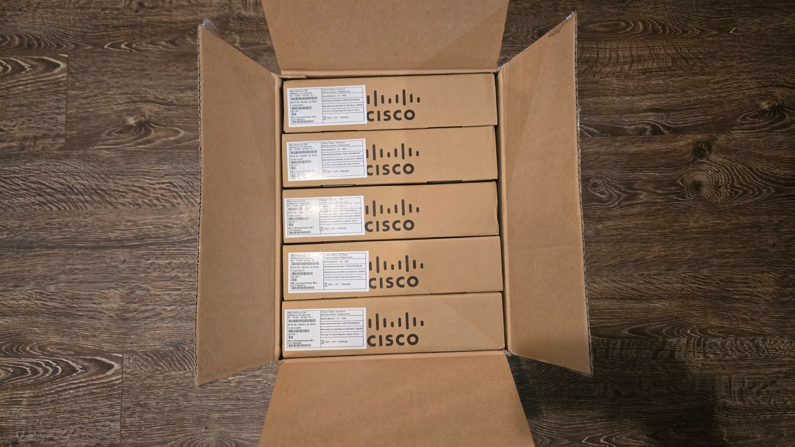 LOT OF 5 | Cisco 7832 IP Conference Phone Station - Black - CP-7832-K9