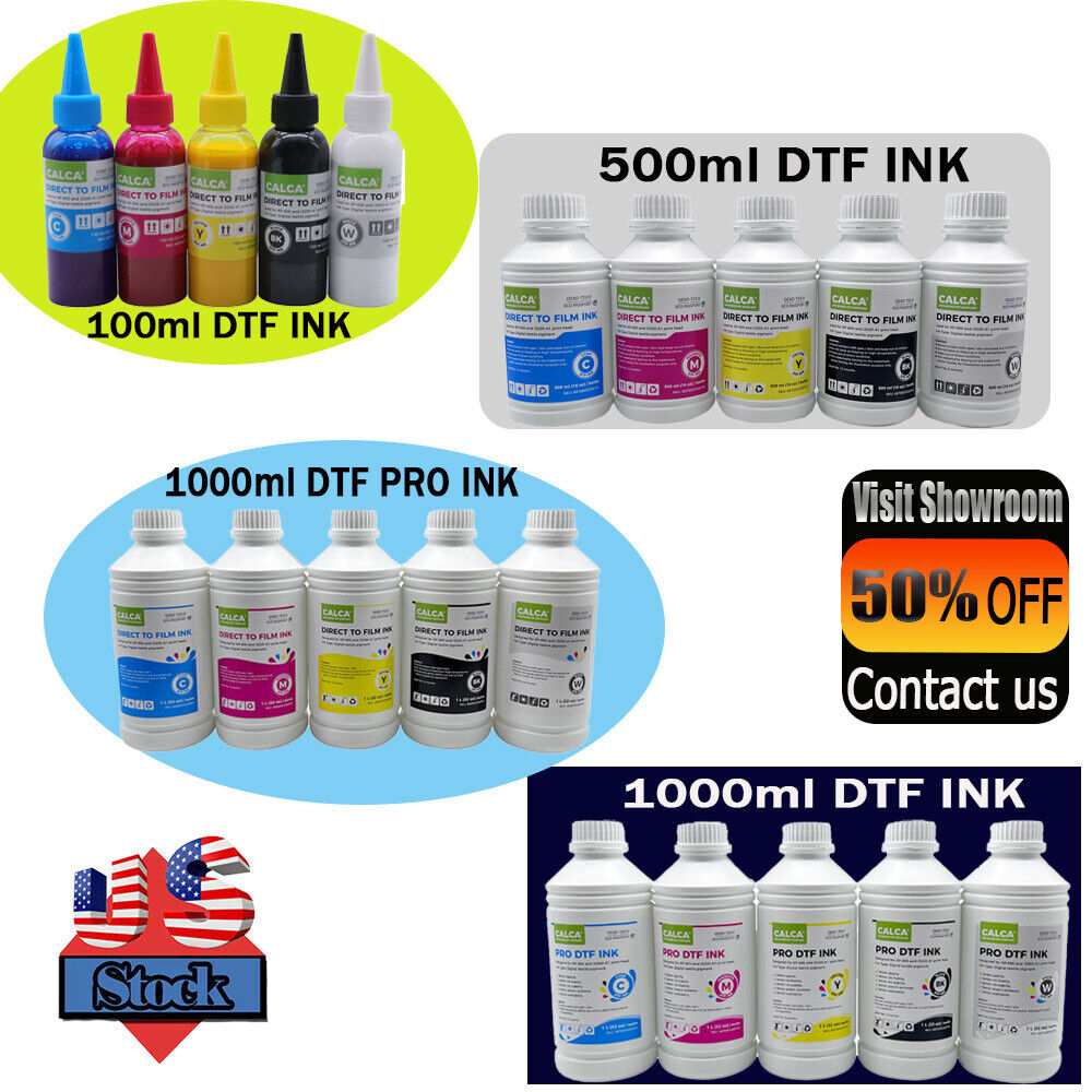 100ml 500ml 1000ml Water-based DTF Ink for Epson XP-600 and i3200-A1 printheads