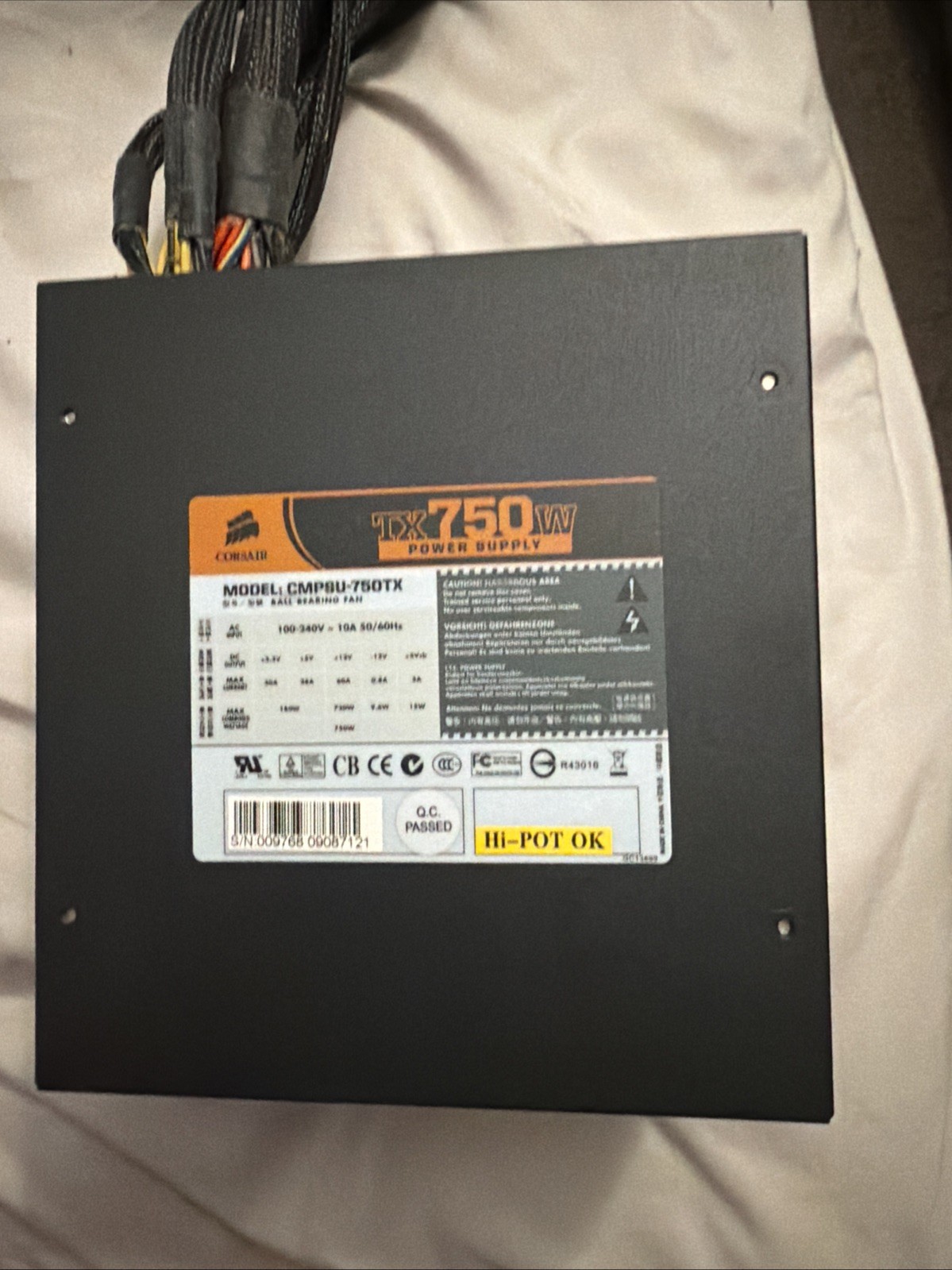 corsair tx750W