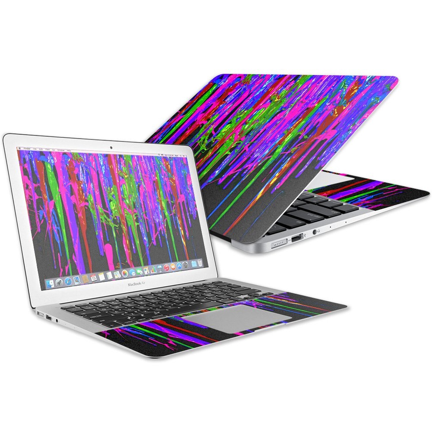 MightySkins Skin Compatible with Apple MacBook Air 13" (2017) - Drips | Prote...