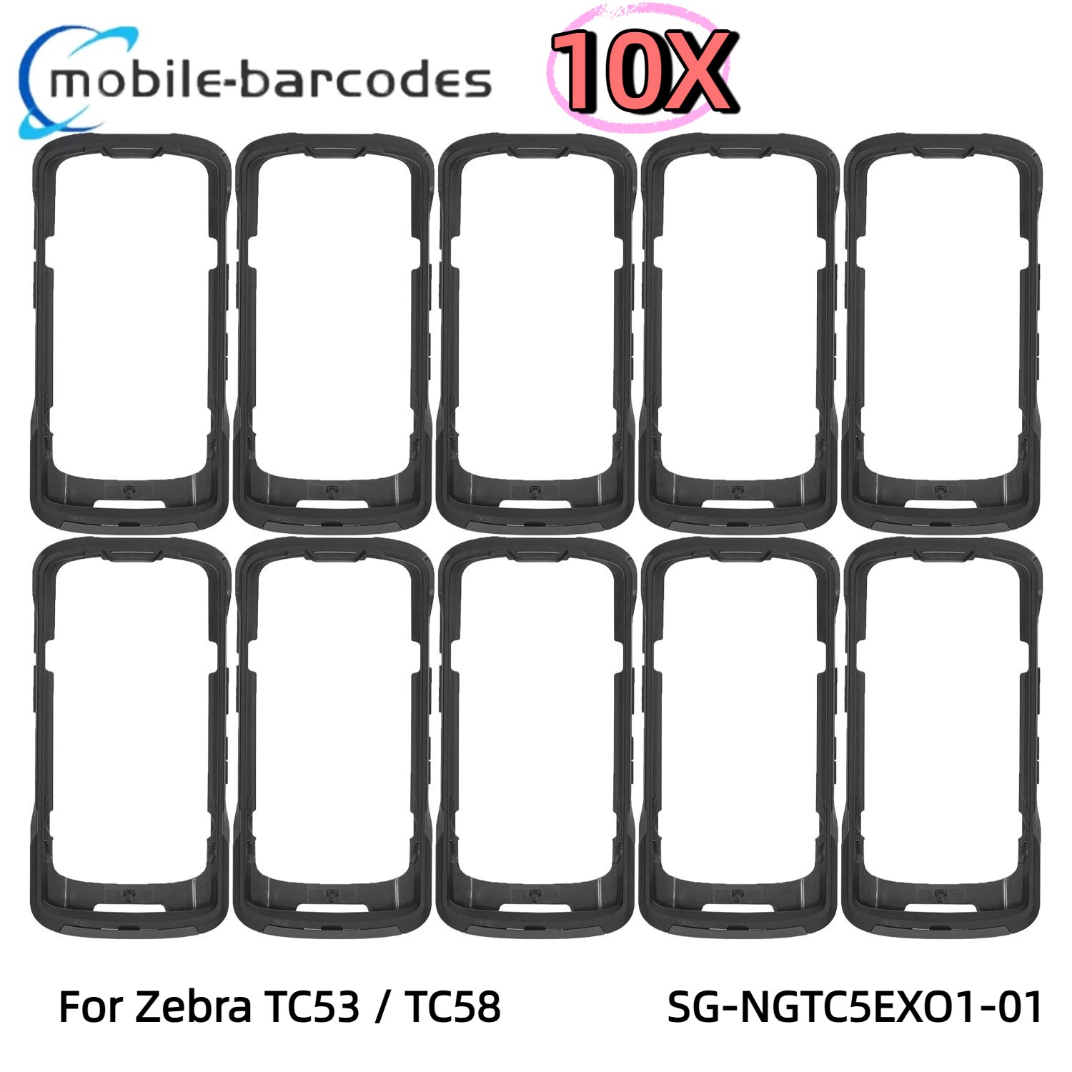 10X New Protective Case Rugged Boot for Zebra TC53 TC58 Scanners SG-NGTC5EXO1-01