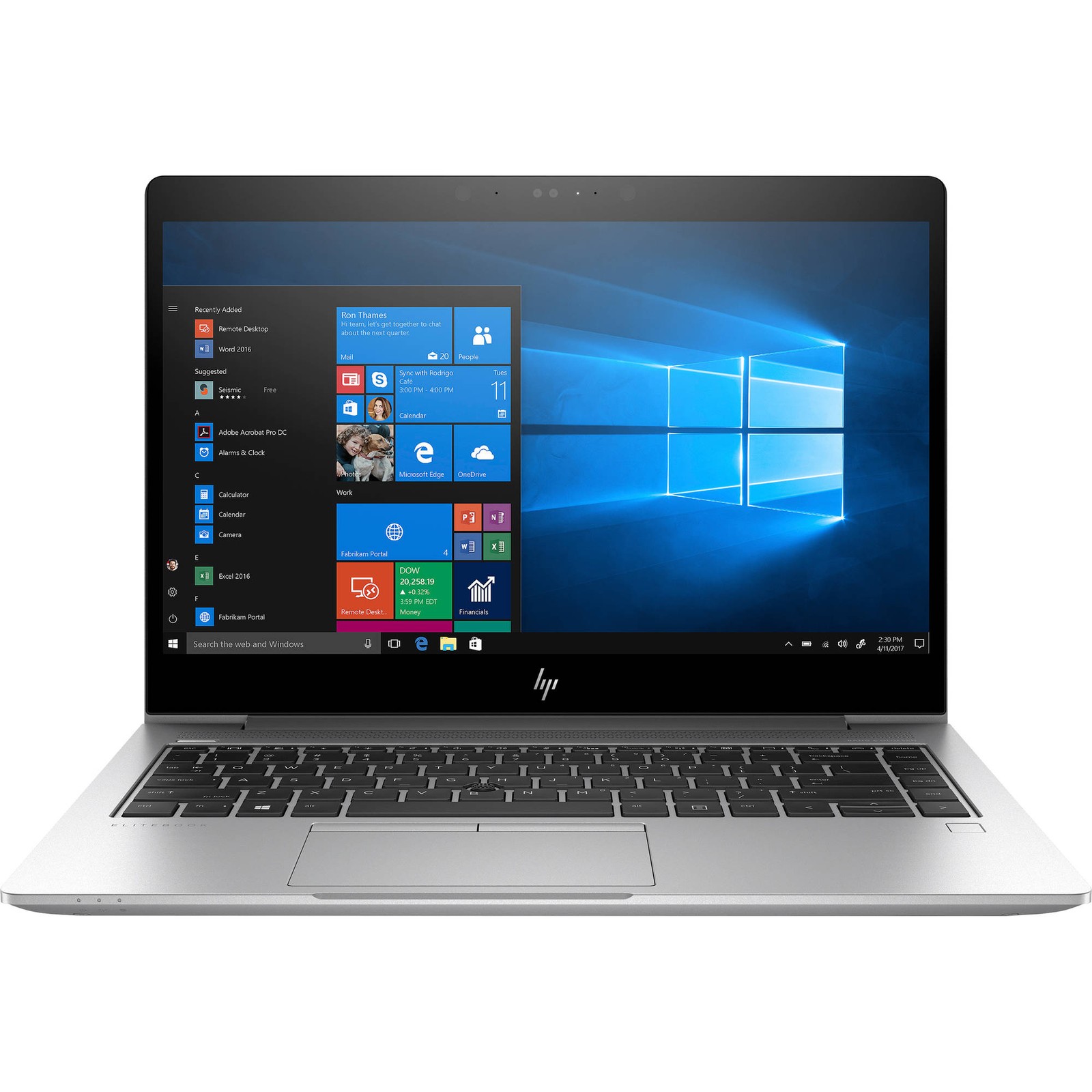 HP Elitebook 745 G5 14" Ryzen 7 PRO 2700U 16GB 256GB SSD W11P Low Battery Health