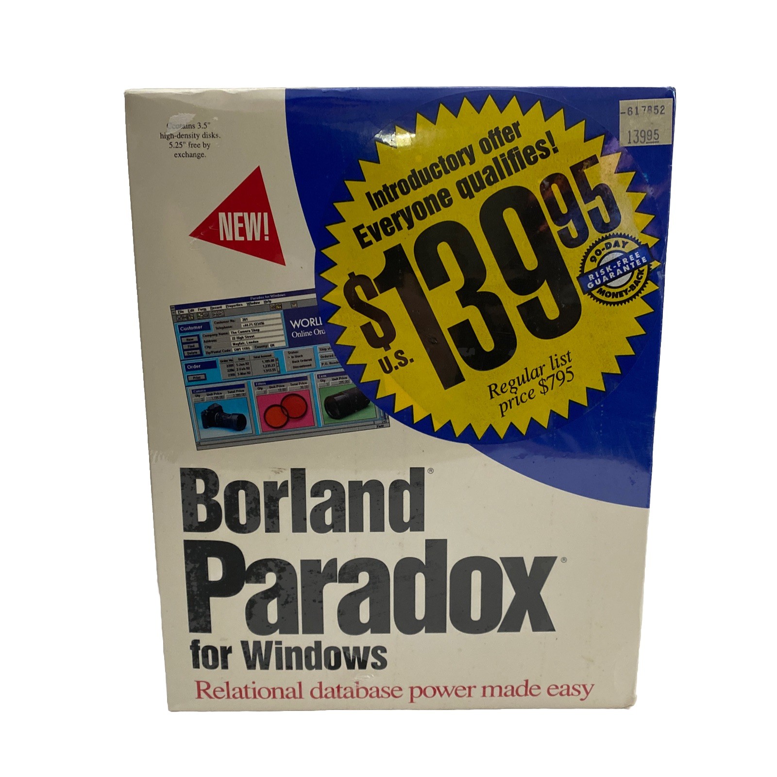 Borland Paradox Relational Database Management Software For Windows V1.0 SEALED