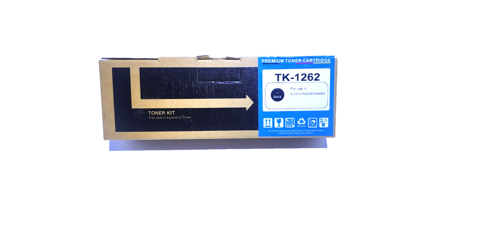 TK-1262 Black Toner Cartridge for Kyocera TK-1262 1T0C150US0 Ecosys PA4000 Seale