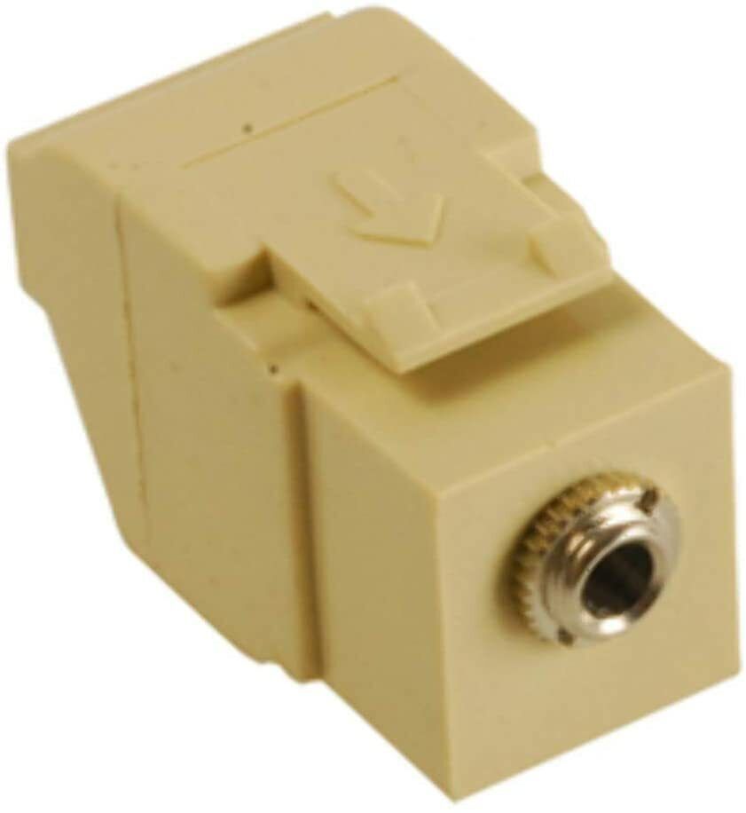 ICC 3.5 mm Stereo Audio Module Push-pin, Ivory