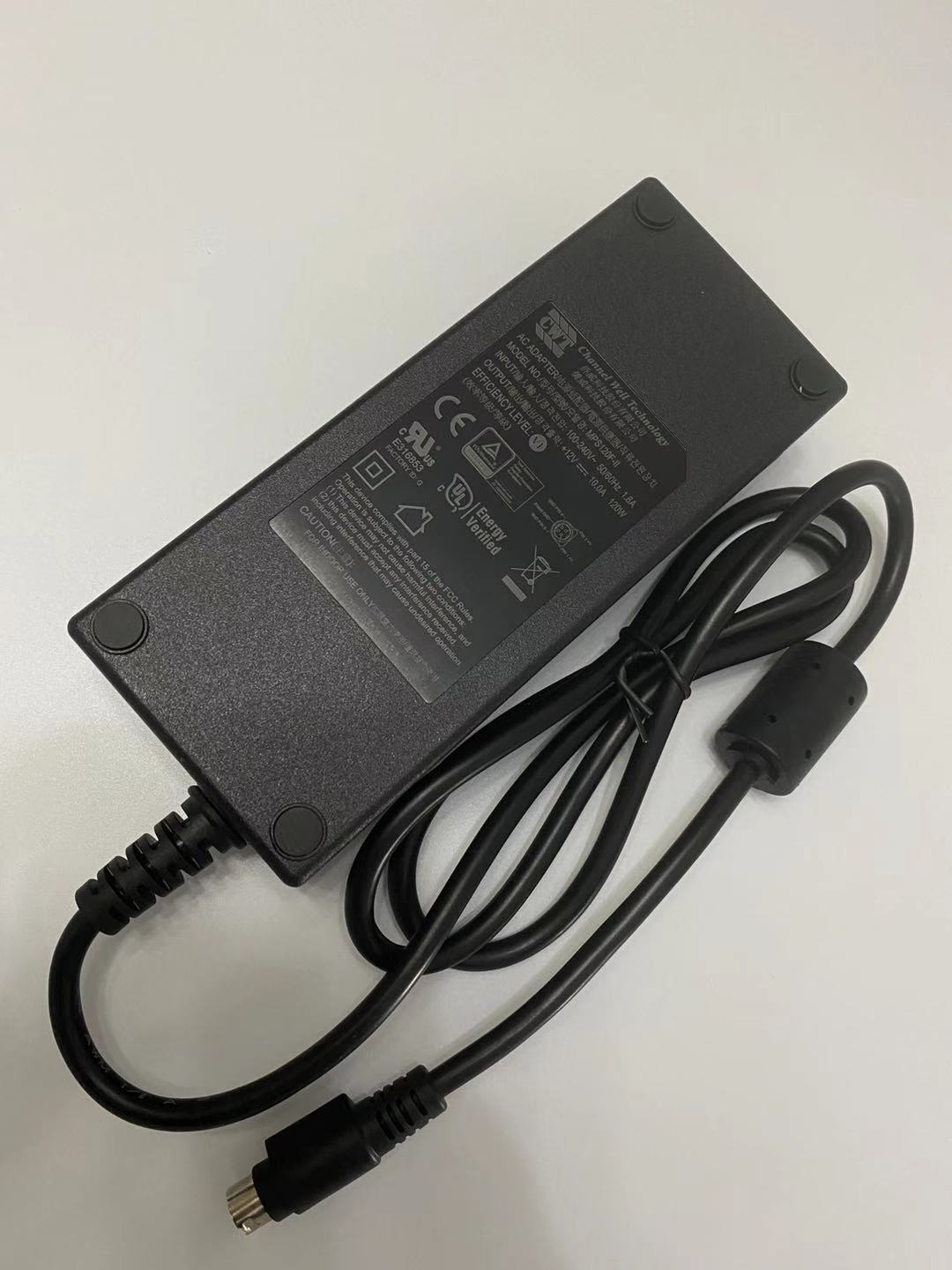 Genuine CWT AC Adapter MPS120F-II 12V 10A Power Supply 4 Pin