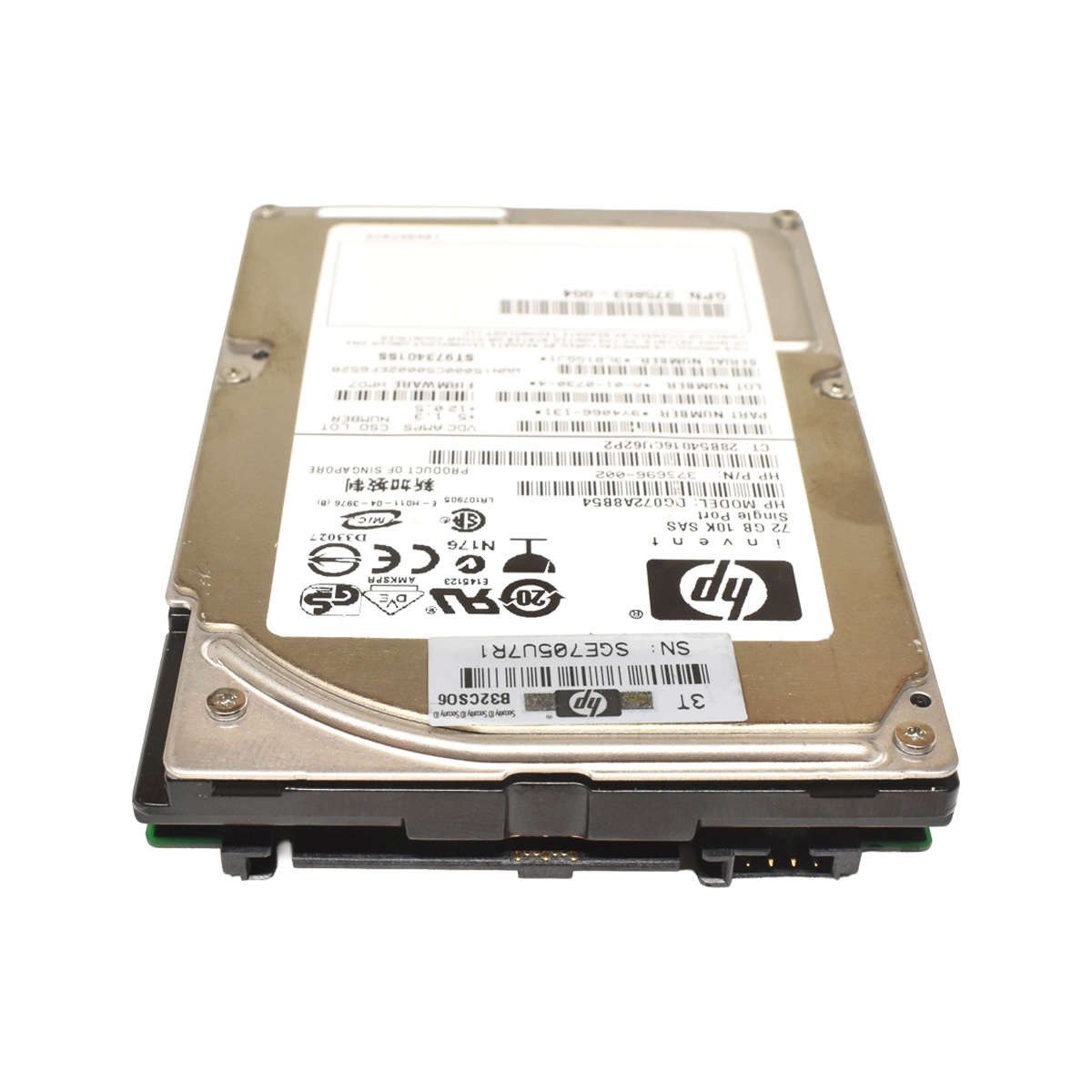 HP invent 72GB HDD 375696-002 2.5" 3G 10K SAS DG072A8B54