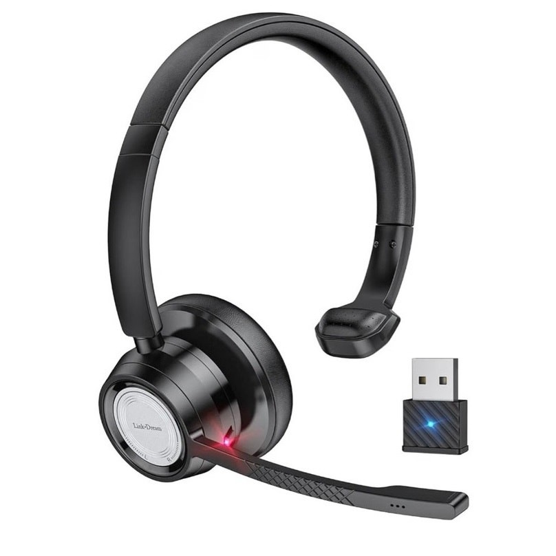 Link Dream Trucker Bluetooth Headset Wireless 270°Rotatable Noise Cancelling USB