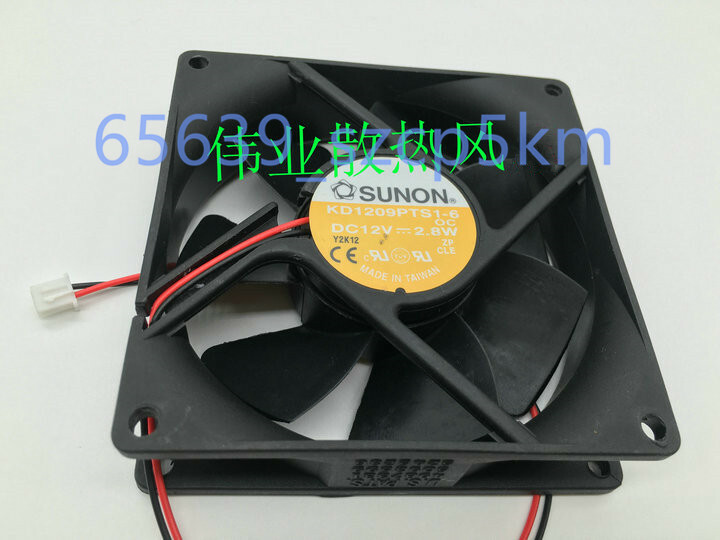 SUNON KD1209PTS1-6 DC12V 2.8W 2Pin 90*90*25mm Cooling Fan