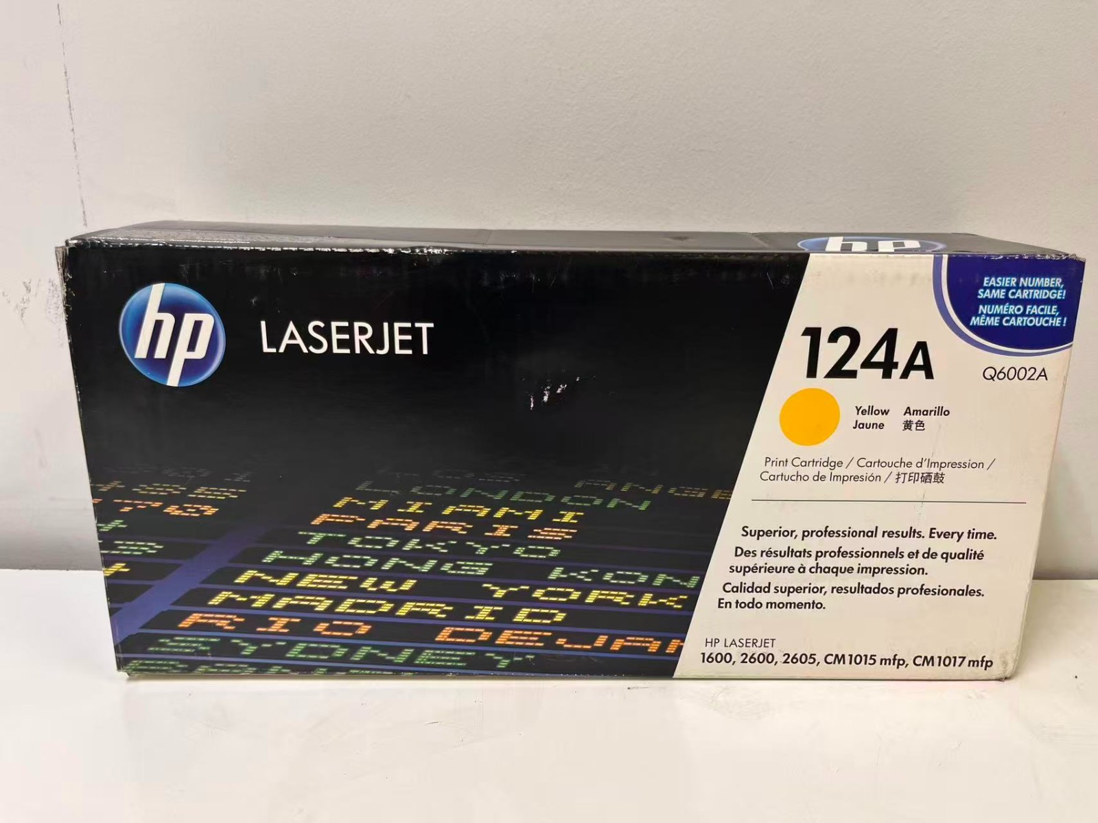 HP 124A Yellow Original LaserJet Toner Cartridge Genuine OEM