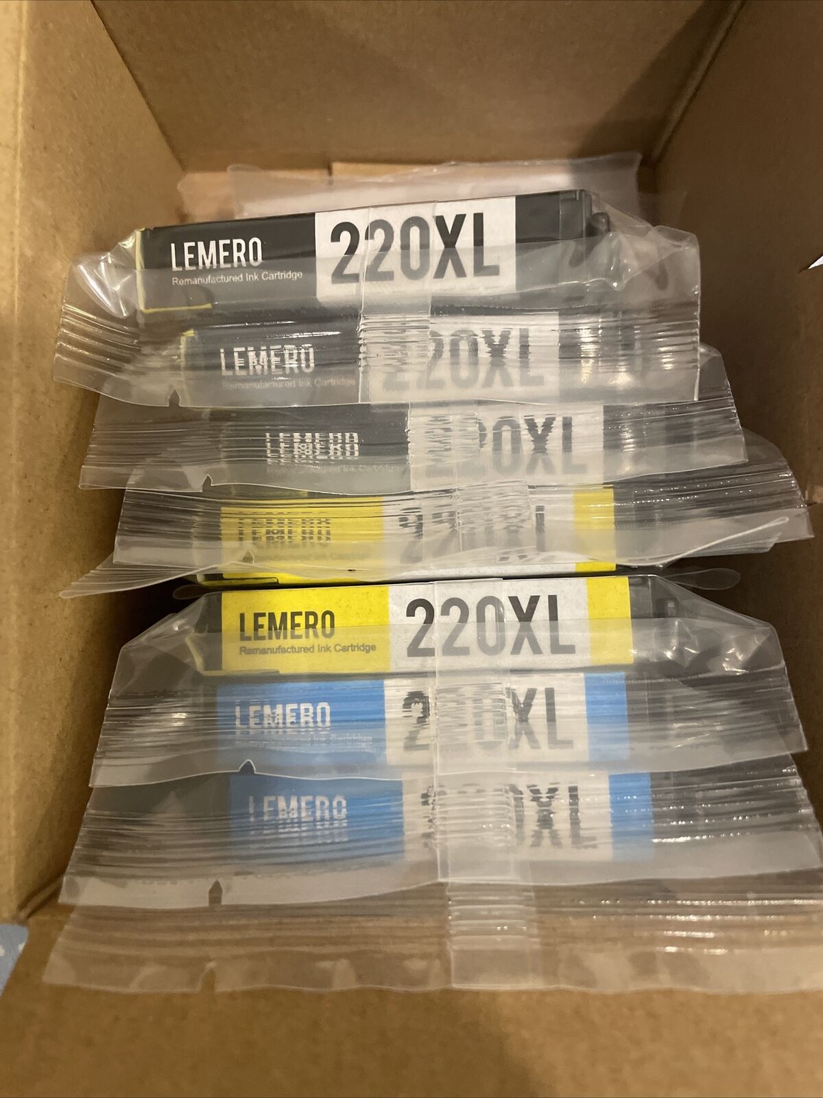 7 Cartridges - Lemero Replacement Ink Cartridges for 220XL New, Sealed, Open Box