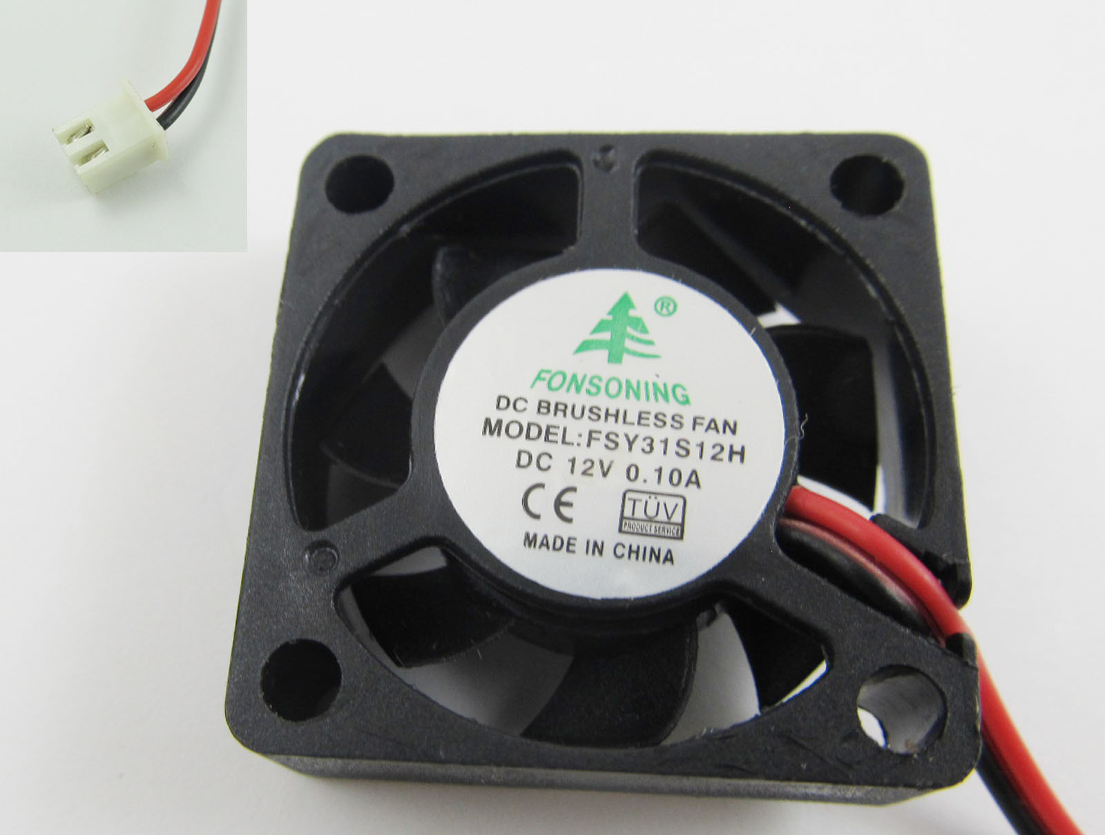 10pcs Brushless DC Cooling Fan 7 Blade DC 12V 30mm x 30mm x 10mm 3010 31S12M